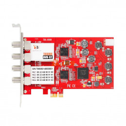 TBS6908 Professional DVB-S2 Satellite Quad Tuner PCIe Card, compatible with EUMETCast