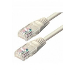 Ethernetkabel CAT 5e - UTP grau 5,0 Meter RJ45 Stecker