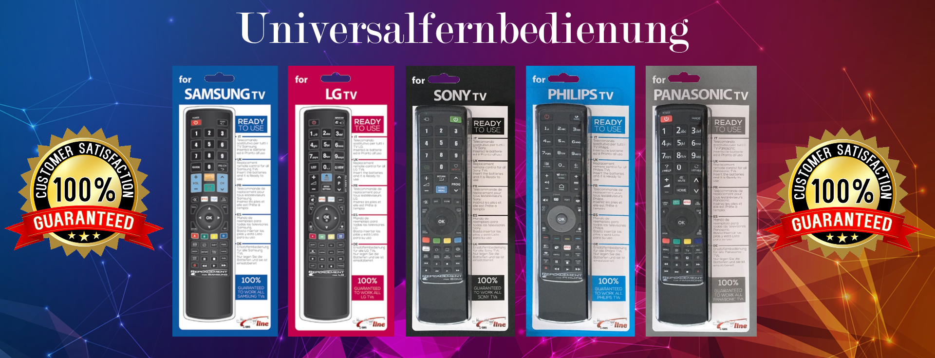 Controle Remoto 100% Samsung, LG, Philips, Sony, Panasonic